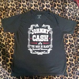 Johnny Cash cut-out band tee